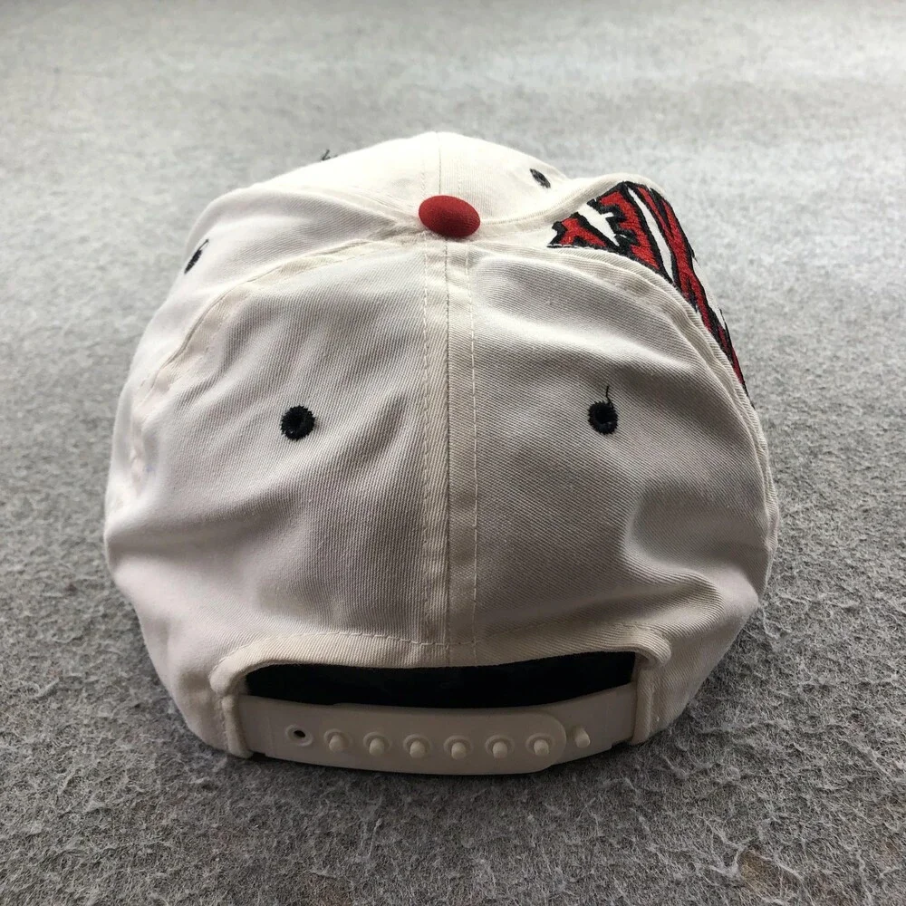 Vintage Disney Hat Cap Snap Back Mens One Size White Mickey Mouse USA